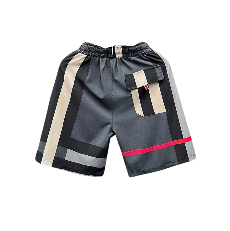 Chequered Shorts Navy