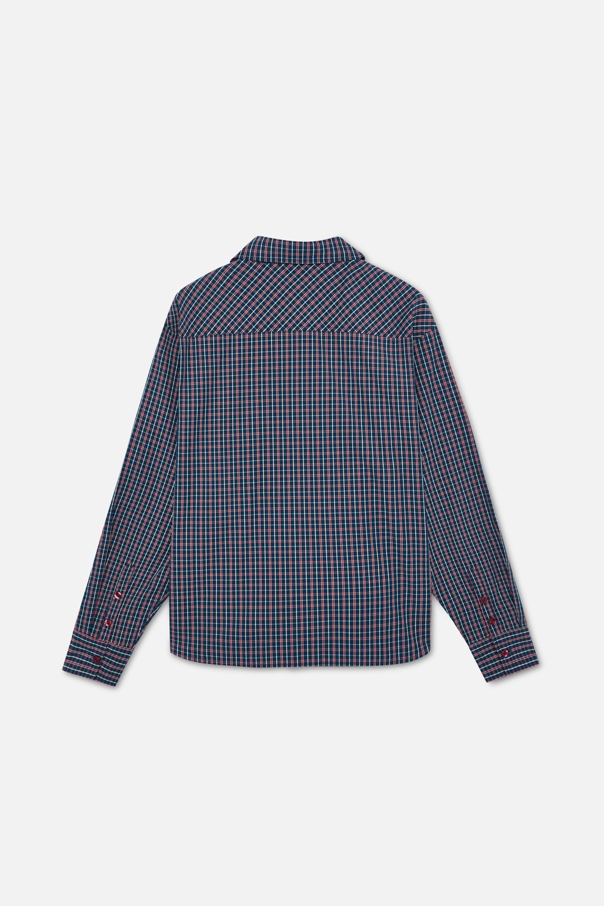 Bromantical Navy Checkered Shirt