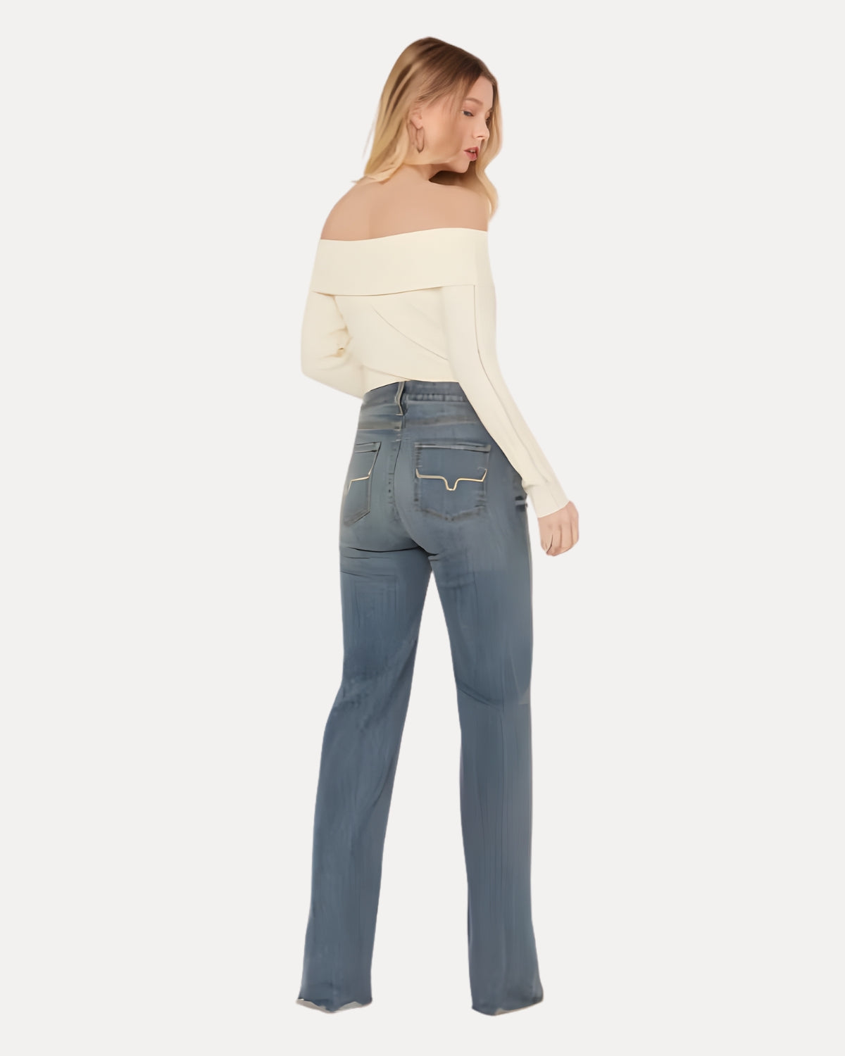 Wash Flared Jeans