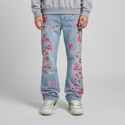 Roses Blue Denim