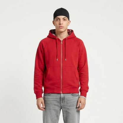 Chequer Zip Hoodie