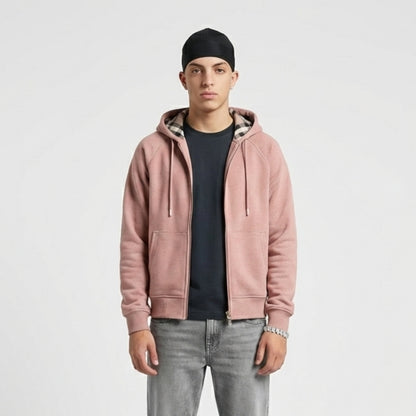 Chequer Zip Hoodie