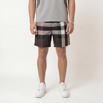 Chequered Shorts Dark