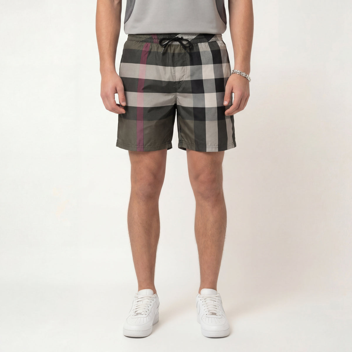 Chequered Shorts Dark