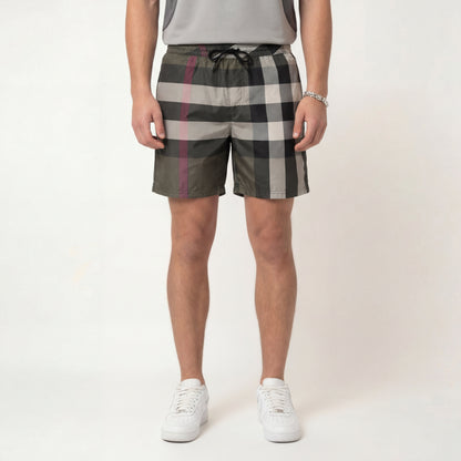 Chequered Shorts Dark