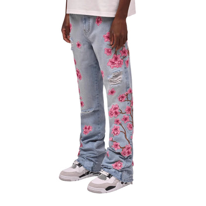 Roses Blue Denim
