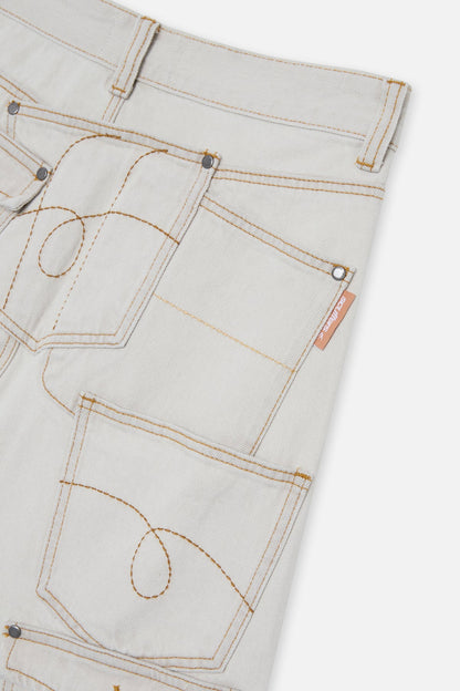 7Pocket Ecru Pants