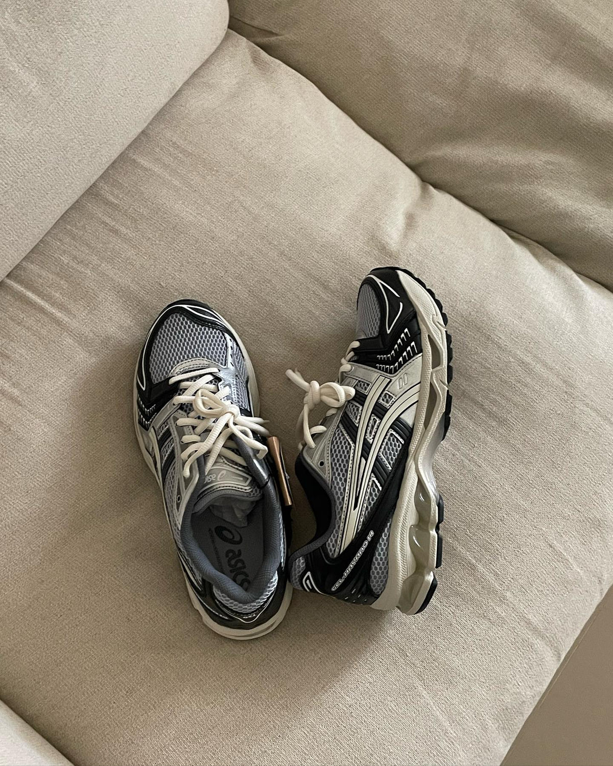 ASICS Gel-Kayano 14 Black Glacier Grey Silver