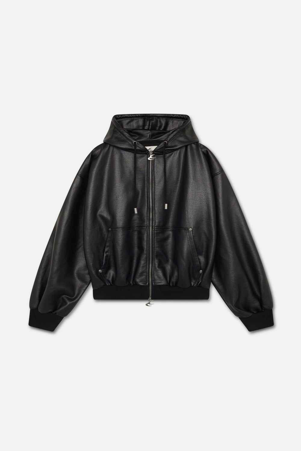 Cuir Black Zipper