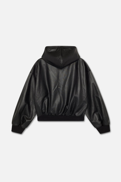 Cuir Black Zipper