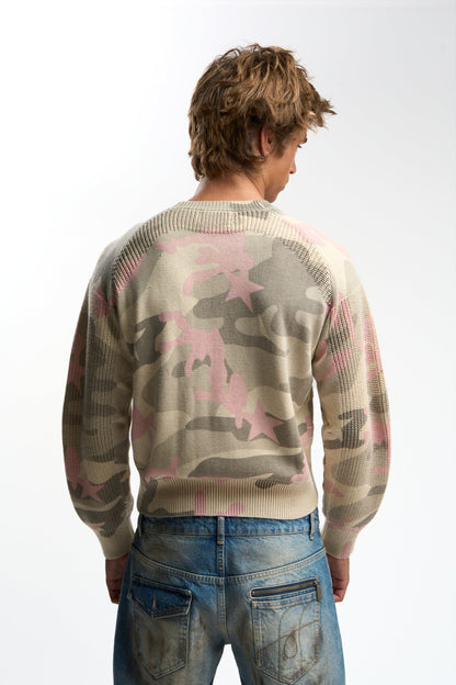 Climax Pink Camo Knit