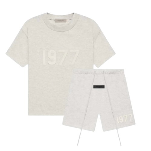 Fear of God Essentials 1977 Light Oatmeal Summer Set