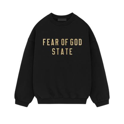 Fear of God Essentials FW24 Black Yellow State Sweater