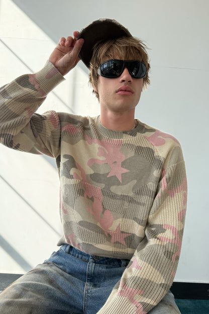 Climax Pink Camo Knit