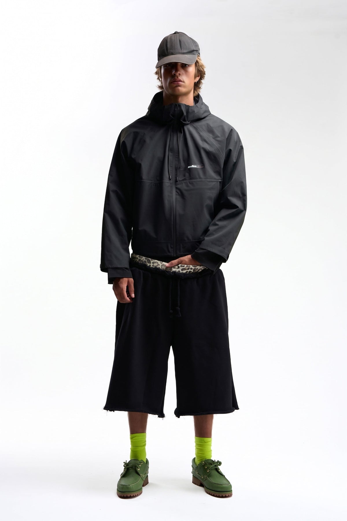 Essence Black Windbreaker