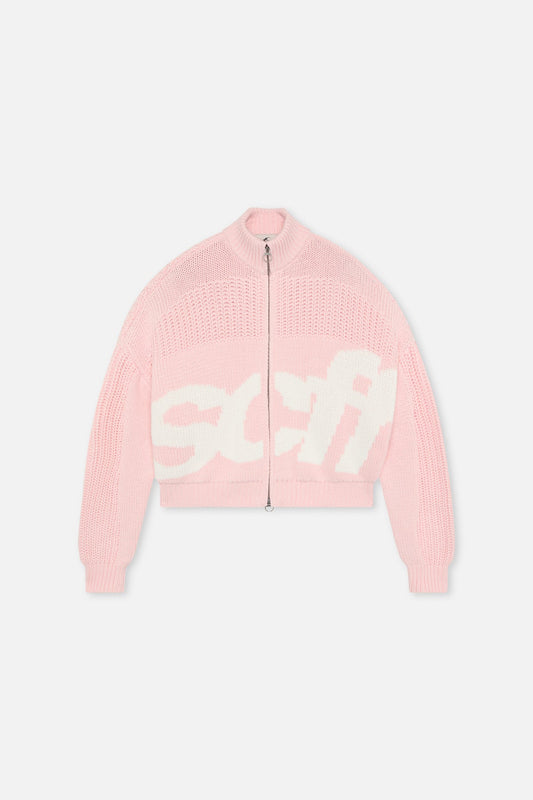 SCFF Pink Knit Zipper