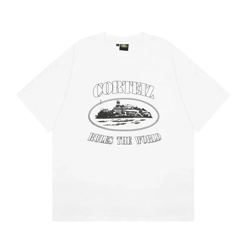 Alcatraz White Black T-shirt