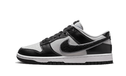 Nike Dunk Low Chenille Swoosh Grey Black
