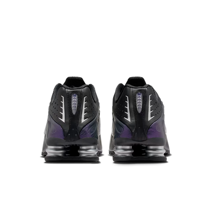 Nike Shox R4 Black Metallic Silver Purple Dynasty
