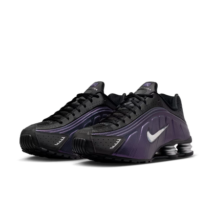 Nike Shox R4 Black Metallic Silver Purple Dynasty